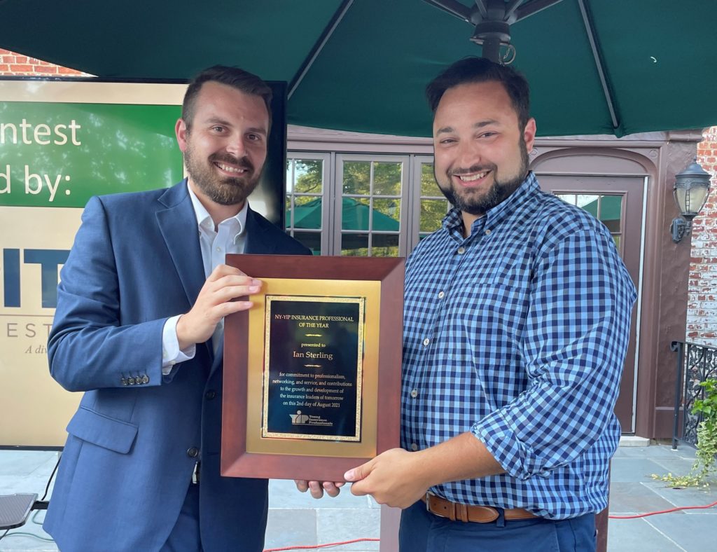 For Second Consecutive Year, New York Young Insurance Professionals Names SterlingRisk’s Ian Sterling Member of the Year